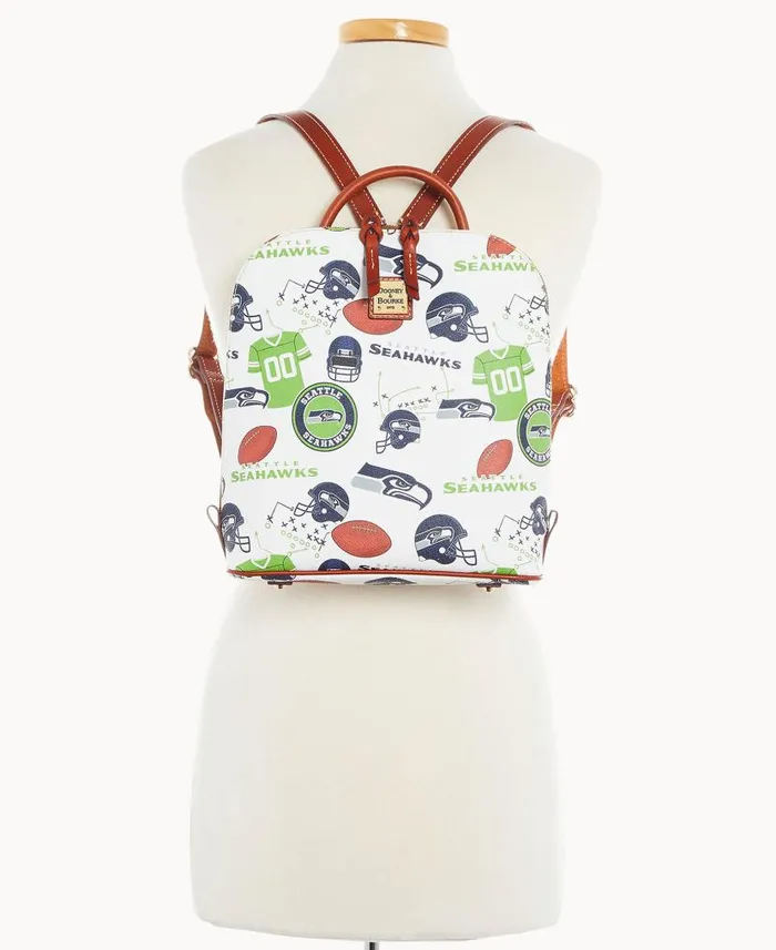 NFL Seahawks Zip Pod Backpack Seahawks Woman Dooney and Bourke Backpacks NFL Seahawks Zip Pod Backpack Seahawks Woman Dooney and Bourke Backpacks