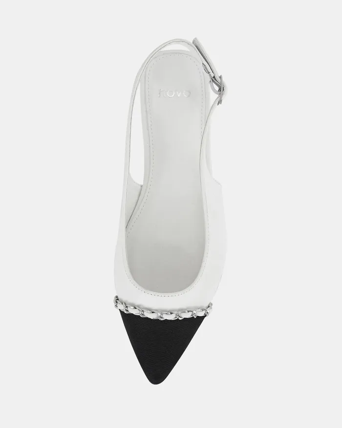 NOVO Shoes Ballet Flats Women CANDI WHITE Ballet Flats