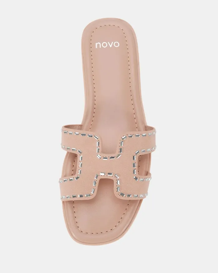 NOVO Shoes Flat Sandals Women SACHIE NUDE