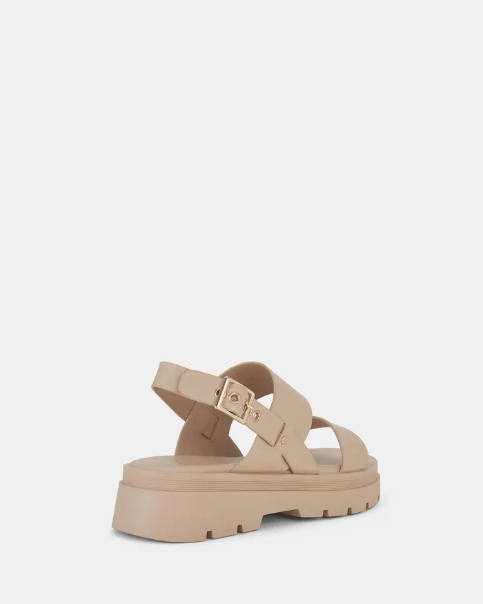 NOVO Shoes Flatforms Women TAFFY Sand Flatforms