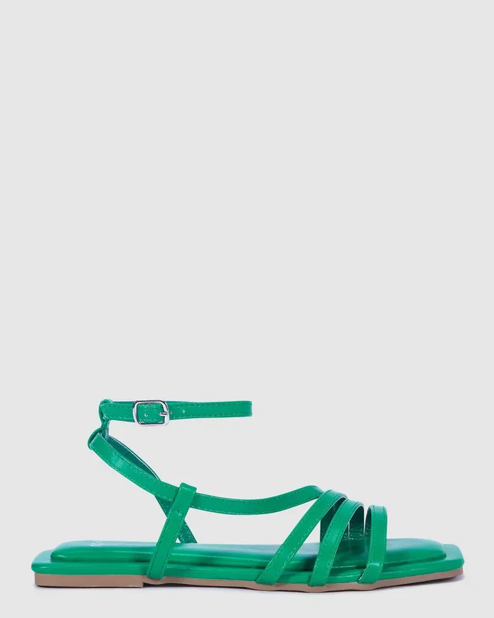NOVO Shoes TAHIRA GREEN Women Flat Sandals