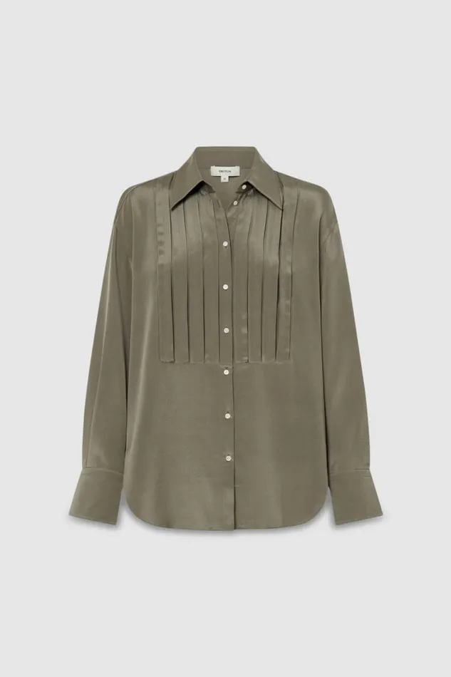 Oroton 3D Bib Shirt Silt Women Tops Oroton 3D Bib Shirt Silt Women Tops