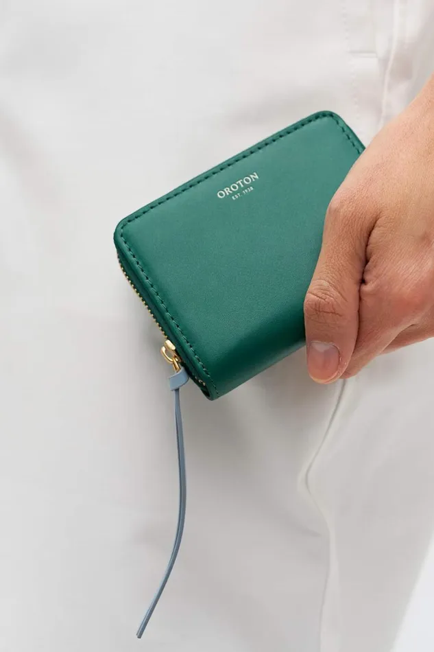 Oroton Eloise Small Zip Wallet Studio Green Women Wallets Oroton Eloise Small Zip Wallet Studio Green Women Wallets