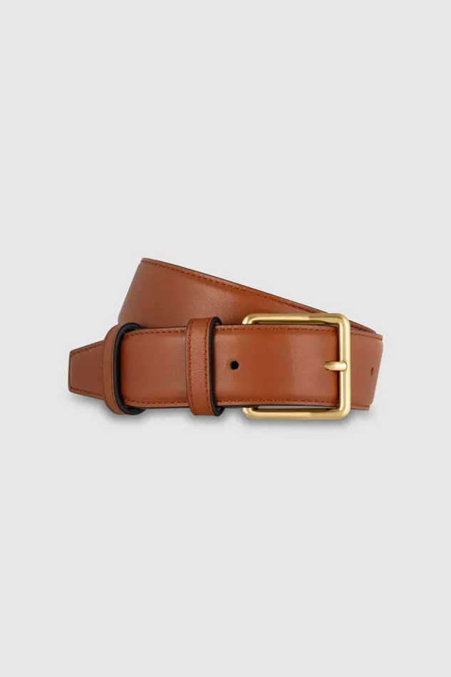 Oroton Florence 35mm Belt Cognac Women Belts Oroton Florence 35mm Belt Cognac Women Belts
