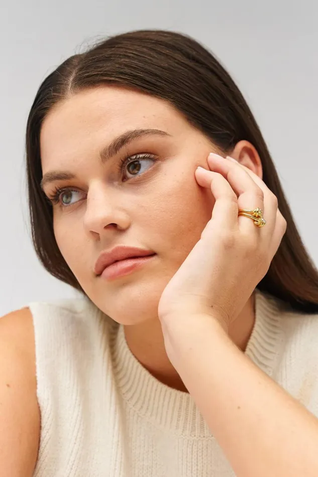 Oroton Julie Knot Ring 18k Gold Vermeil Women Jewellery Oroton Julie Knot Ring 18k Gold Vermeil Women Jewellery