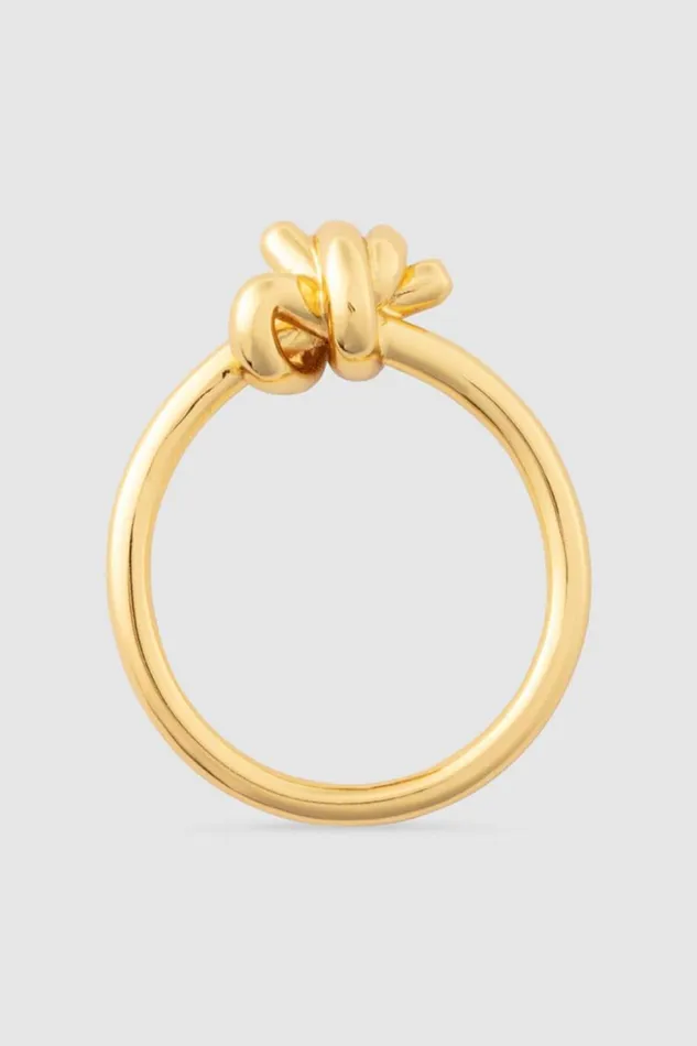 Oroton Julie Knot Ring 18k Gold Vermeil Women Jewellery Oroton Julie Knot Ring 18k Gold Vermeil Women Jewellery