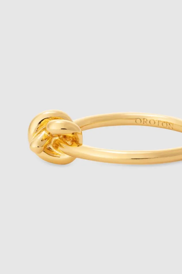 Oroton Julie Knot Ring 18k Gold Vermeil Women Jewellery Oroton Julie Knot Ring 18k Gold Vermeil Women Jewellery