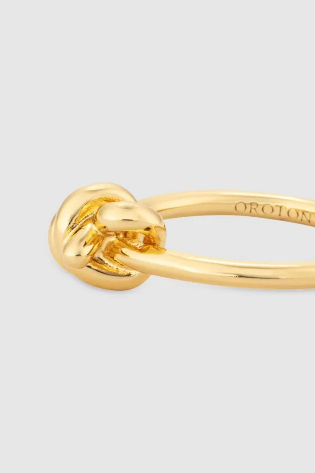 Oroton Julie Knot Ring 18k Gold Vermeil Women Jewellery Oroton Julie Knot Ring 18k Gold Vermeil Women Jewellery