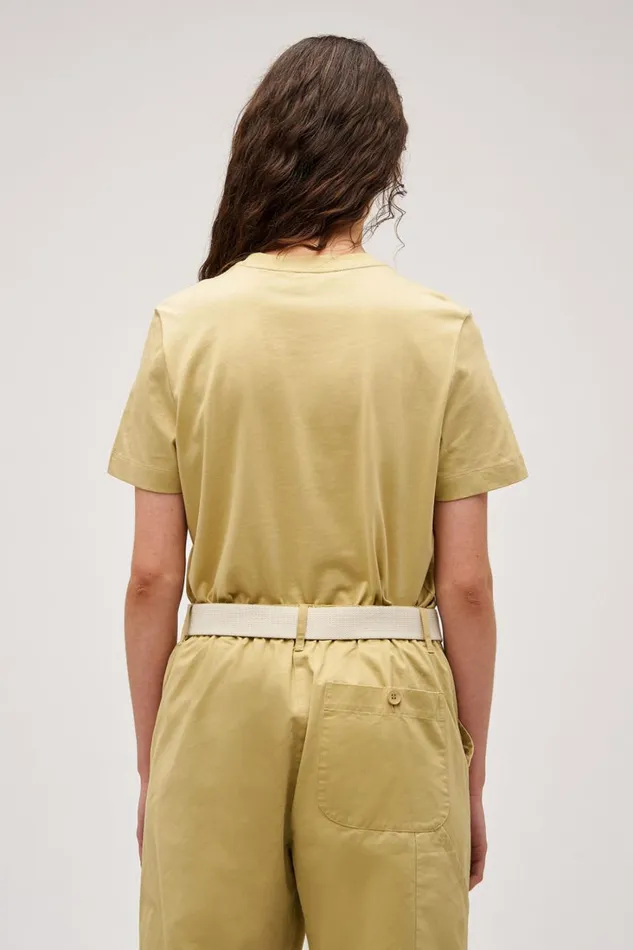 Oroton Maggie Classic Tee Wheat Women Tops Oroton Maggie Classic Tee Wheat Women Tops