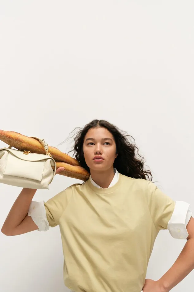 Oroton Maggie Classic Tee Wheat Women Tops Oroton Maggie Classic Tee Wheat Women Tops