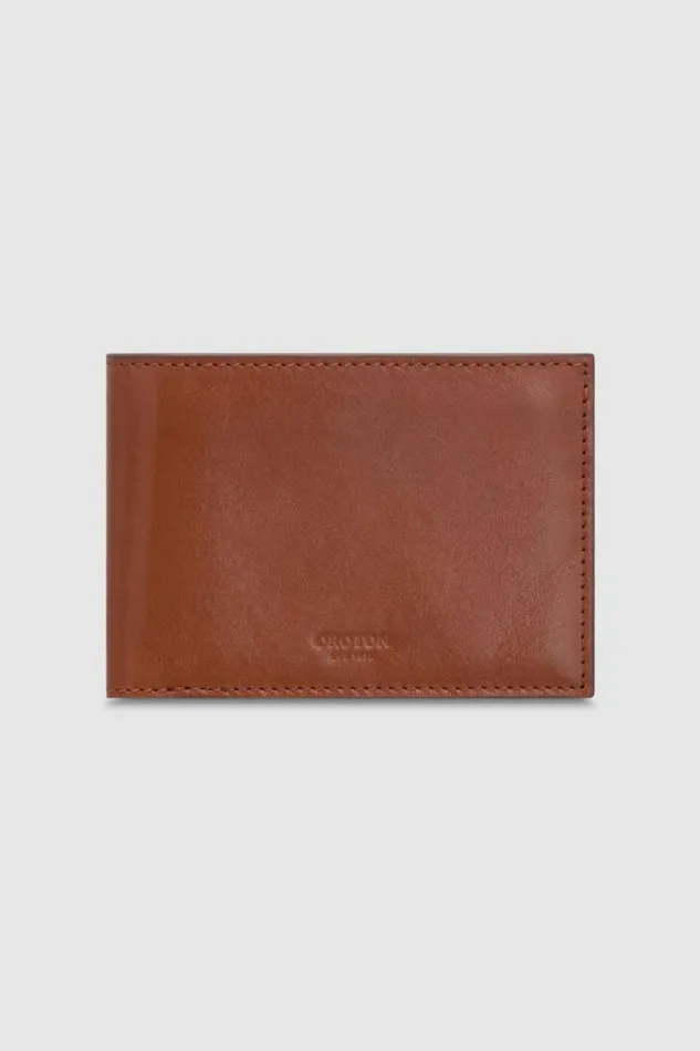 Oroton Marcus Veg 12 Credit Card Wallet Whiskey Men Wallets