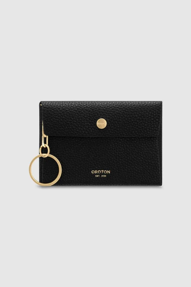 Oroton Margot Keyring Pouch Black Women Keyrings
