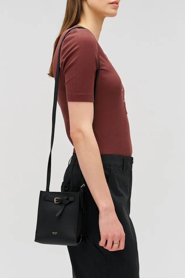 Oroton Margot Tiny Bucket Bag Black Women Crossbody Oroton Margot Tiny Bucket Bag Black Women Crossbody