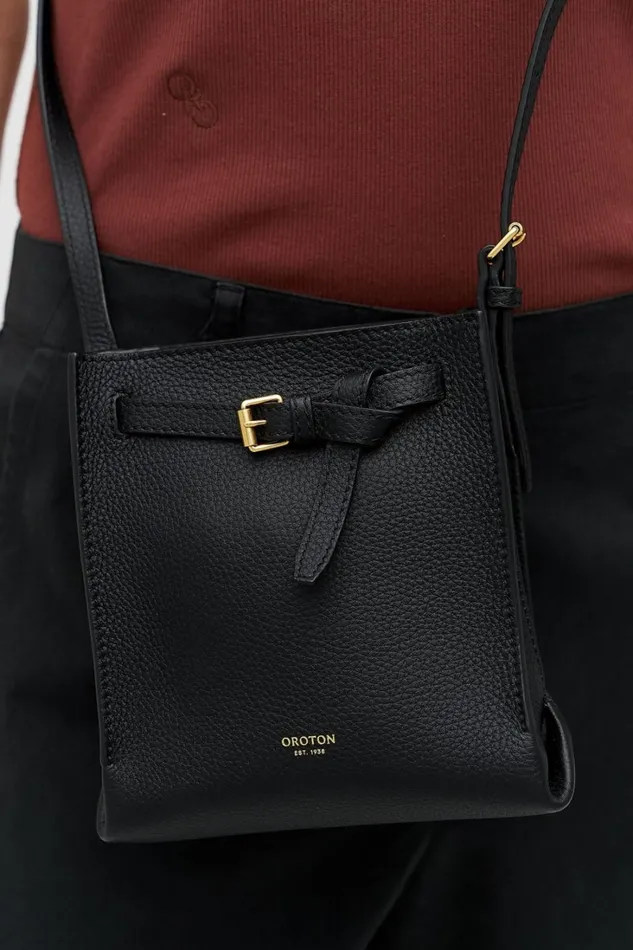 Oroton Margot Tiny Bucket Bag Black Women Crossbody Oroton Margot Tiny Bucket Bag Black Women Crossbody