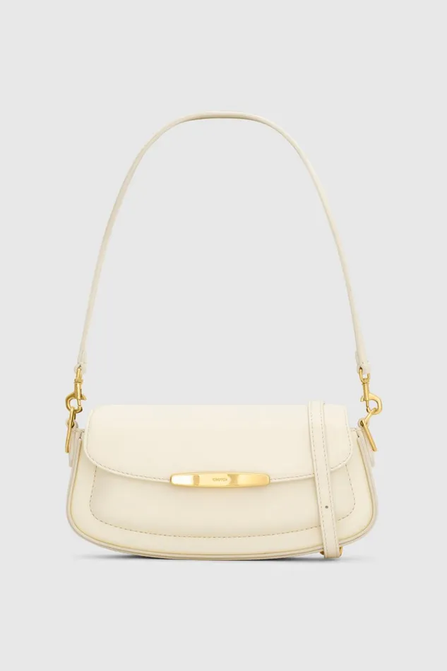 Oroton Nelle Baguette Antique Cream Women Mini Bags