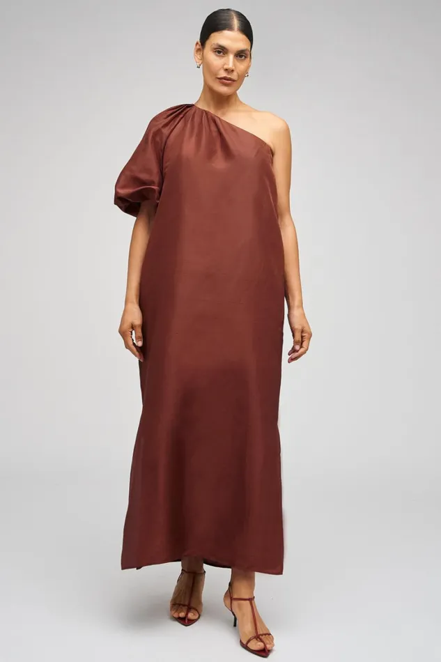 Oroton One Shoulder Dress Barn Red Women Dresses Oroton One Shoulder Dress Barn Red Women Dresses