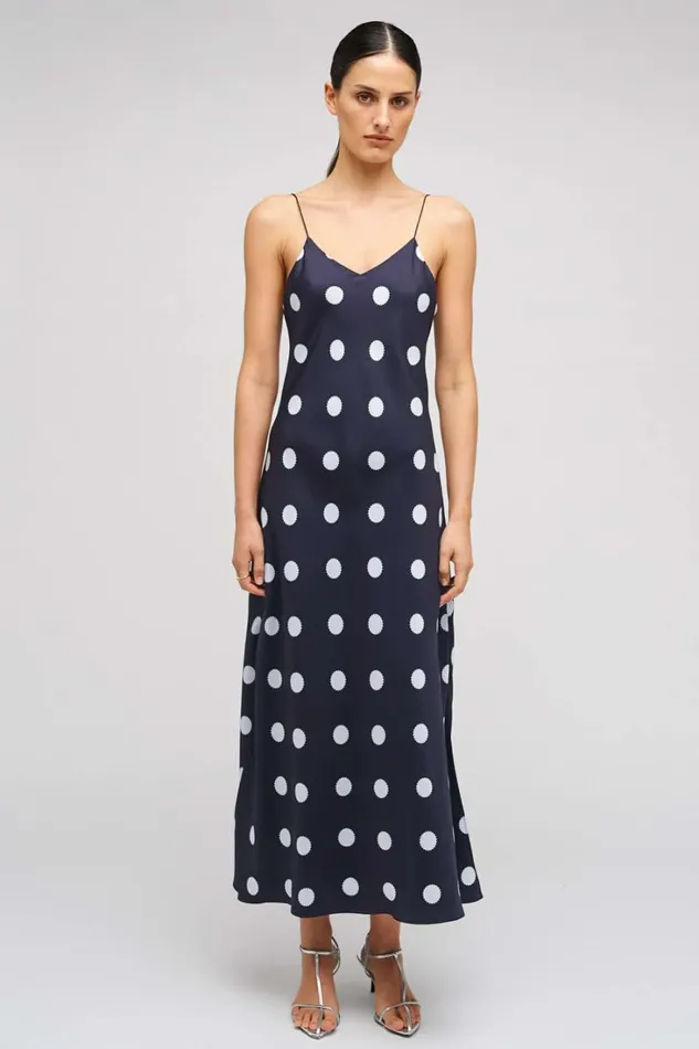 Oroton Starburst Spot Slip Dress North Sea Women Dresses Oroton Starburst Spot Slip Dress North Sea Women Dresses