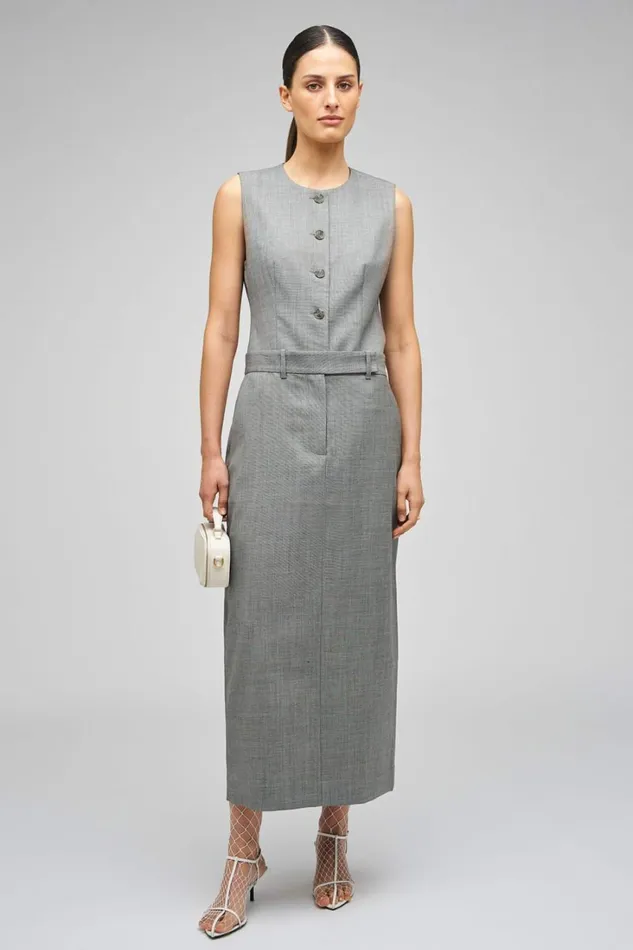 Oroton Tailored Trouser Skirt Graphite Women Suiting