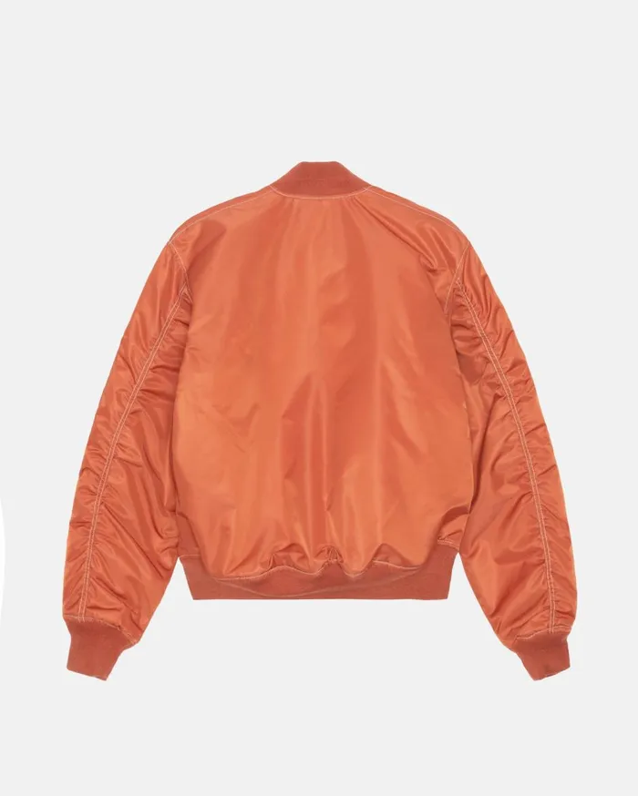 Outerwear MenWomen Stussy BUILT REVERSIBLE BOMBER JACKET Brick
