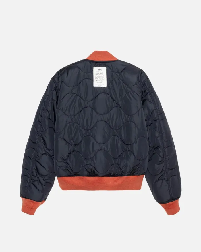 Outerwear MenWomen Stussy BUILT REVERSIBLE BOMBER JACKET Brick