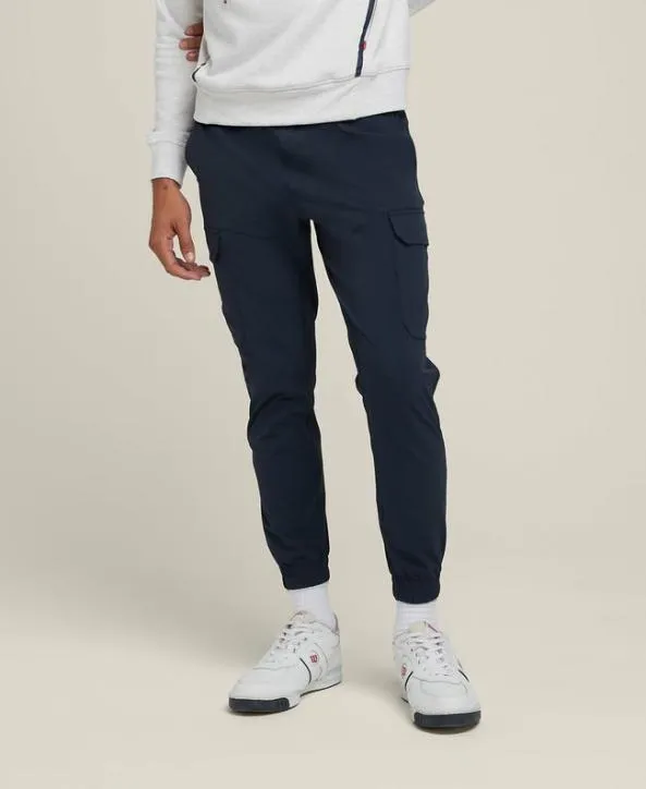 Pants and Joggers Men Wilson Midway Travel Cargo Jogger Brushed Classic Navy