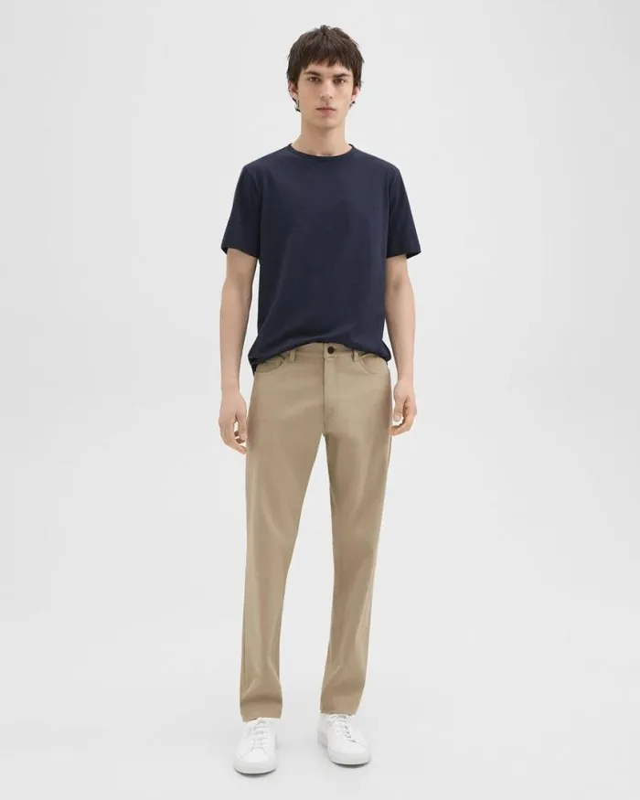 Pants Men Theory Raffi 5Pocket Pant In Neoteric Twill Bark Pants Men Theory Raffi 5Pocket Pant In Neoteric Twill Bark