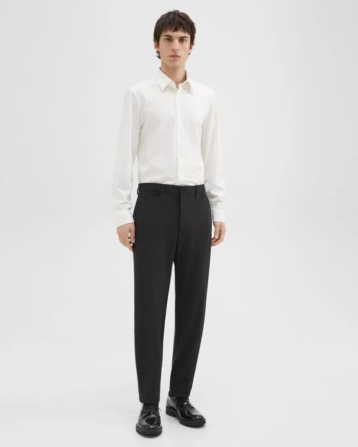 Pants Men Theory Zaine Pant In Precision Ponte Black
