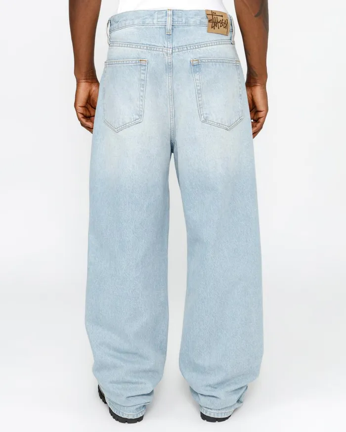 Pants MenWomen Stussy RELAXED JEAN DENIM Light Wash Pants MenWomen Stussy RELAXED JEAN DENIM Light Wash
