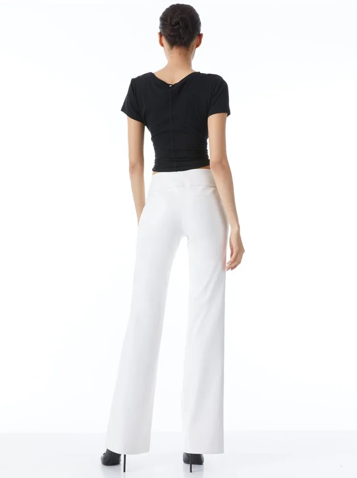 Pants Women Alice Olivia Olivia Vegan Pant Off White