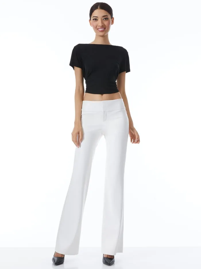 Pants Women Alice Olivia Olivia Vegan Pant Off White
