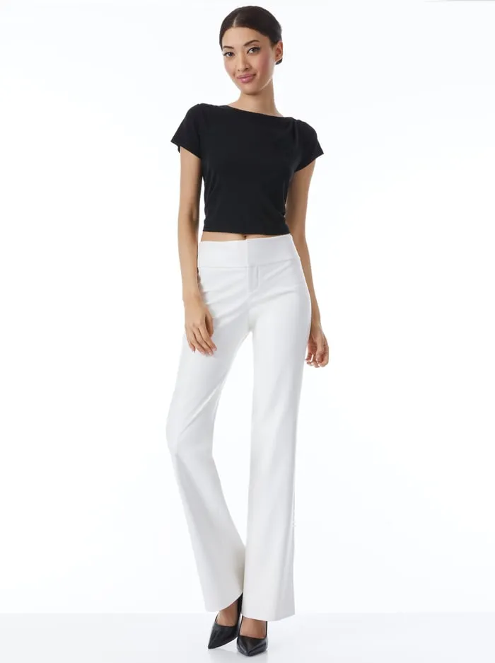 Pants Women Alice Olivia Olivia Vegan Pant Off White