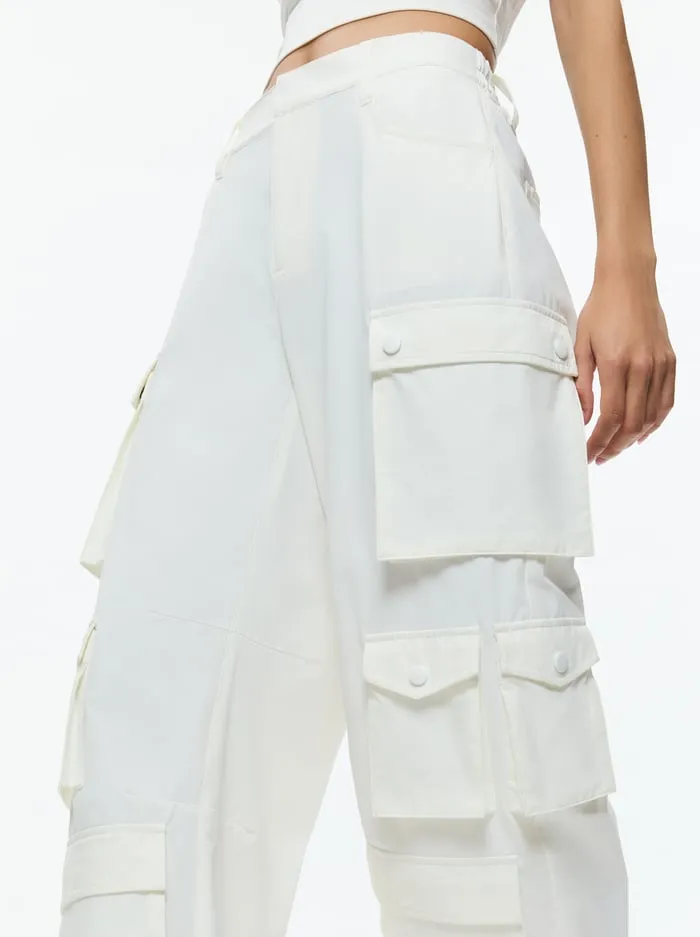 Pants Women Alice Olivia Olympia Cargo Pants Off White