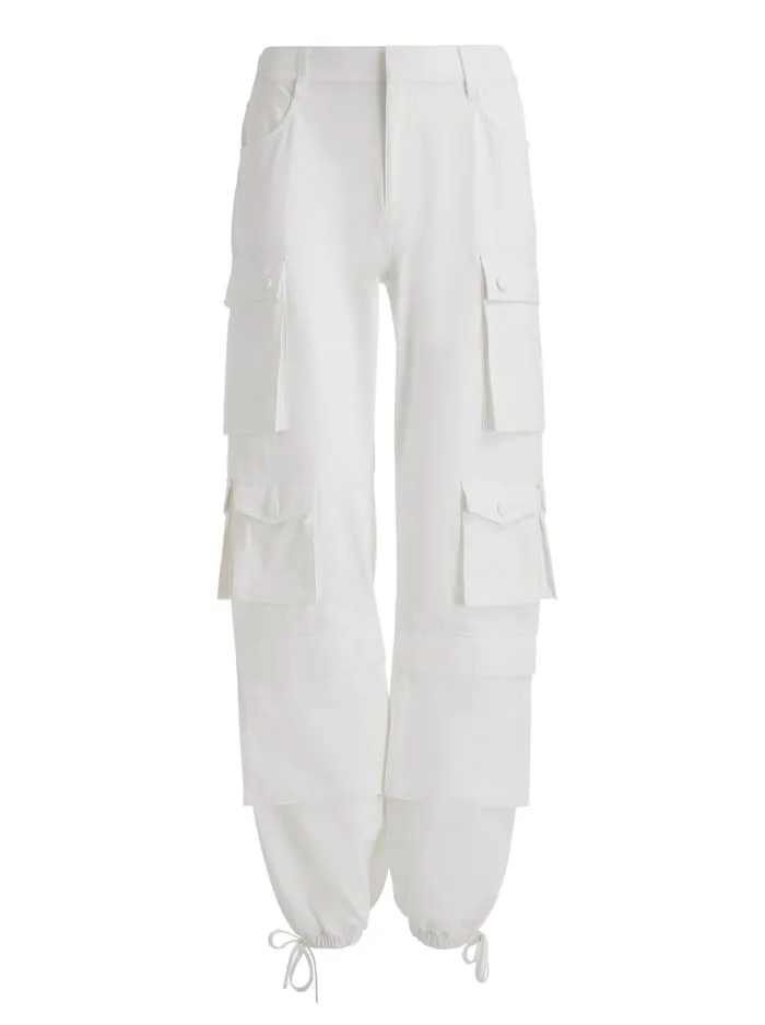 Pants Women Alice Olivia Olympia Cargo Pants Off White