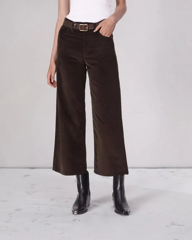 Pants Women Rag and Bone Andi Corduroy Pant Dark Brown