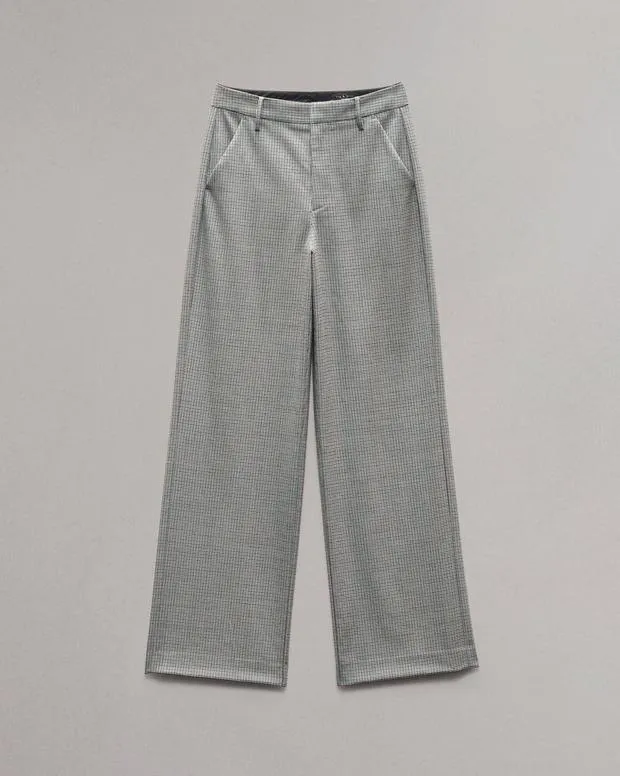 Pants Women Rag and Bone Andi FullLength Plaid Pant Blue Plaid