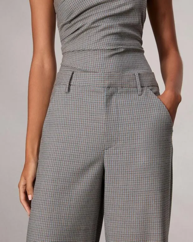 Pants Women Rag and Bone Andi FullLength Plaid Pant Blue Plaid