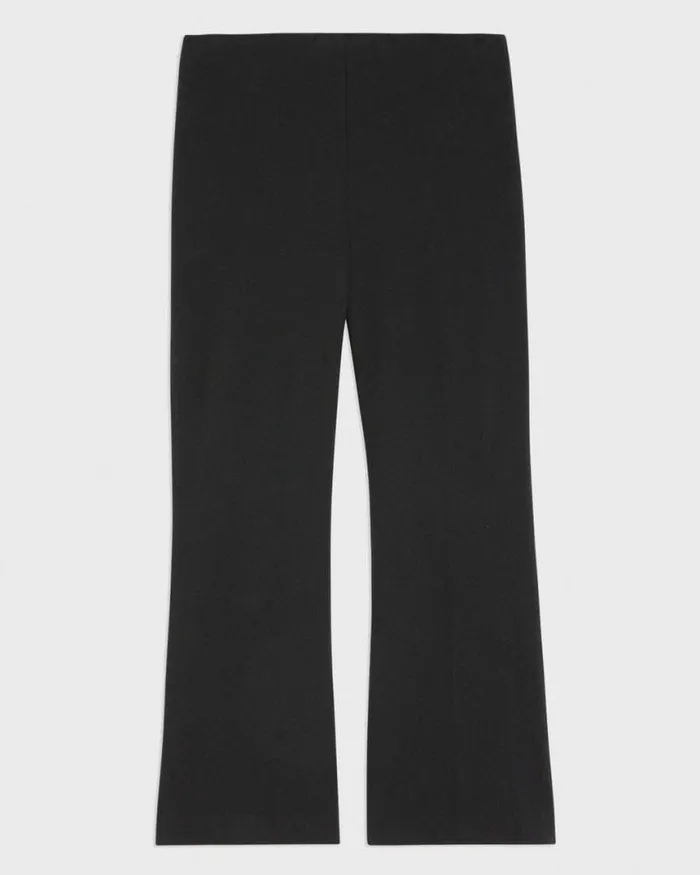 Pants Women Theory Cropped Kick Pant In Stretch CottonBlend Black Pants Women Theory Cropped Kick Pant In Stretch CottonBlend Black