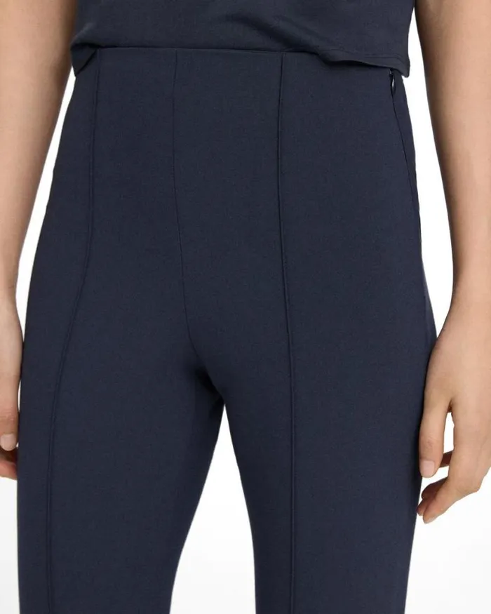 Pants Women Theory Pintucked Slim Pant In Stretch Cotton Nocturne Navy Pants Women Theory Pintucked Slim Pant In Stretch Cotton Nocturne Navy