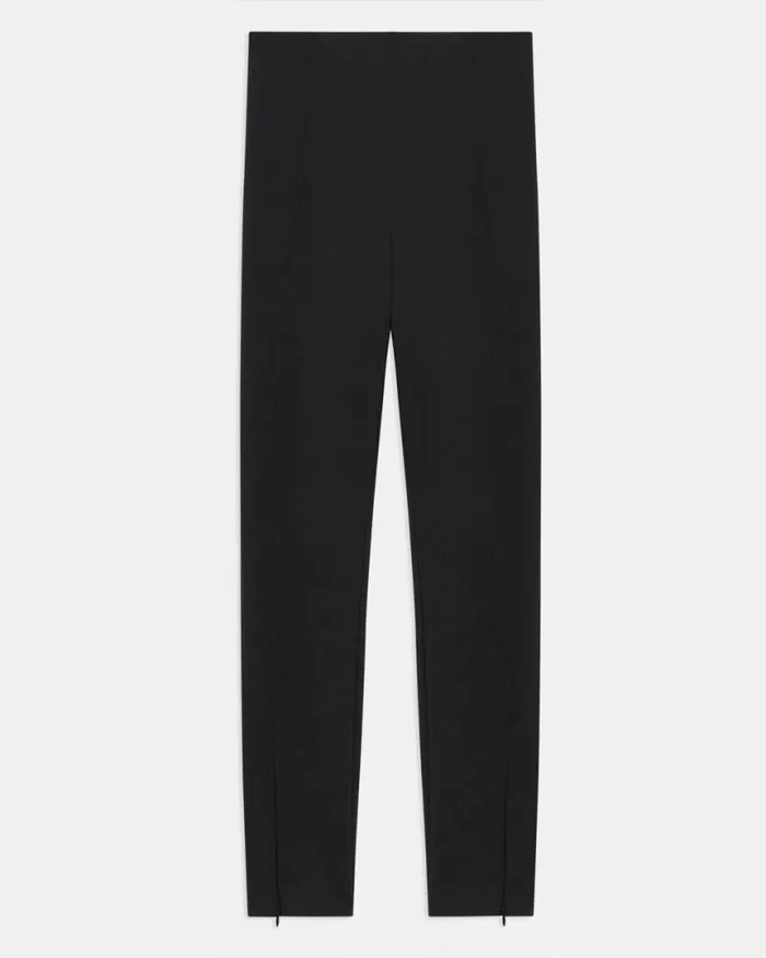 Pants Women Theory Seamed Slit Legging In Precision Ponte Black Pants Women Theory Seamed Slit Legging In Precision Ponte Black