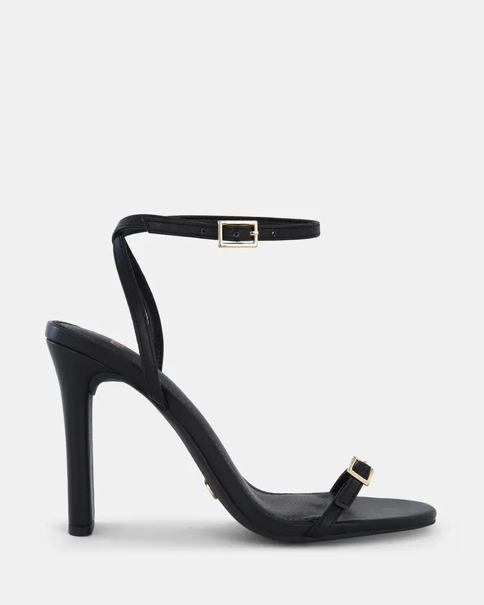 Party NALAR BLACK Slim Rectangular Heels NOVO Shoes Women