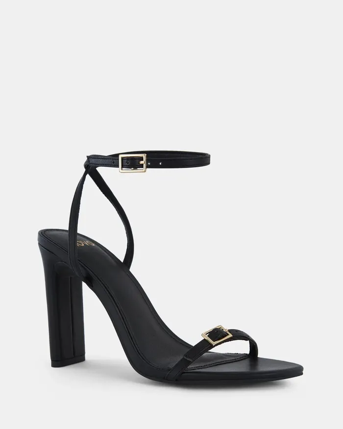 Party NALAR BLACK Slim Rectangular Heels NOVO Shoes Women