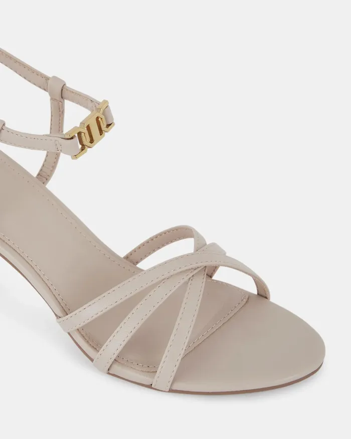 Party Women NOVO Shoes UNDOMIEL WHITE SAND Kitten Heels