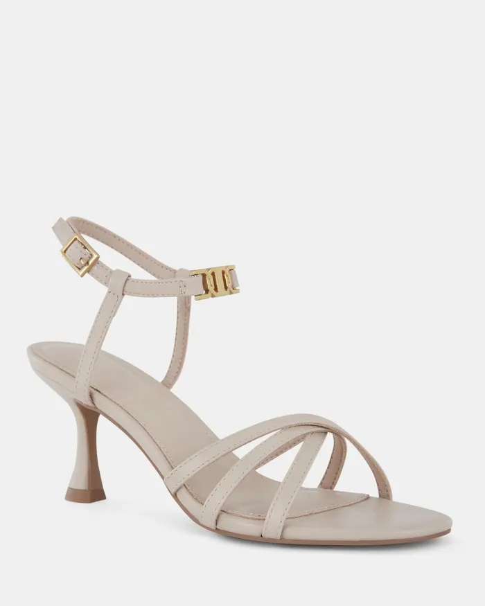 Party Women NOVO Shoes UNDOMIEL WHITE SAND Kitten Heels