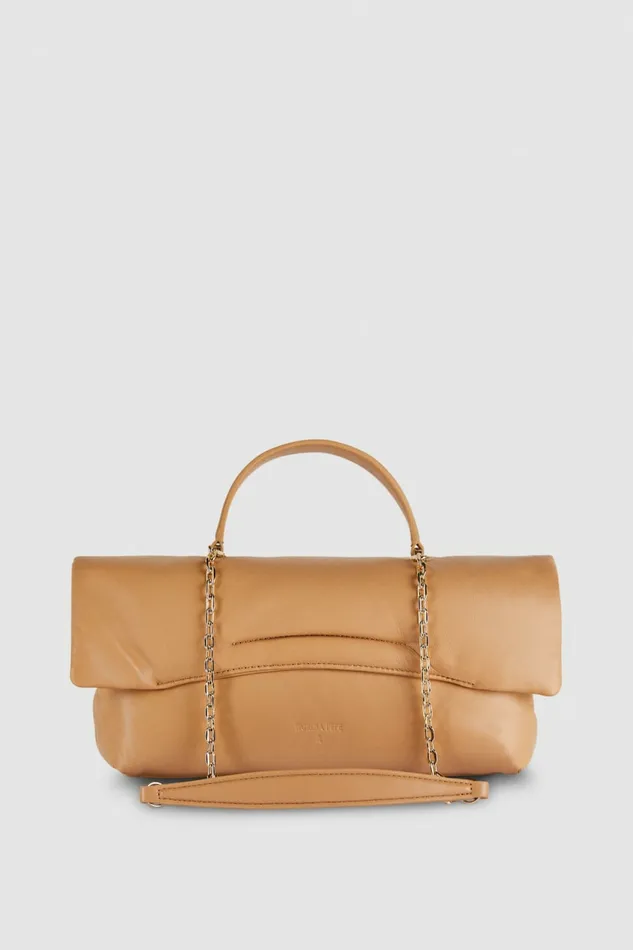 Patrizia Pepe Crossbodys Fly Bamby Leather Shoulder Bag Beige 8211 Women