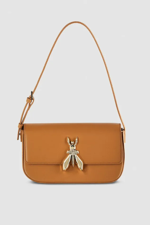 Patrizia Pepe Crossbodys Leather Bag With Shoulder Strap Brown 8211 Women