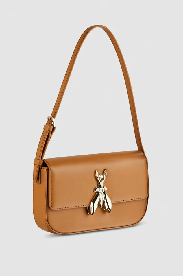 Patrizia Pepe Crossbodys Leather Bag With Shoulder Strap Brown 8211 Women