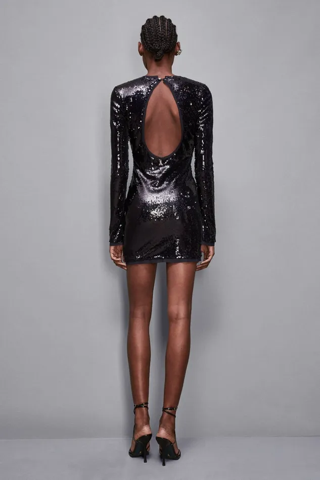 Patrizia Pepe Dresses Sequin Dress Blue 8211 Women