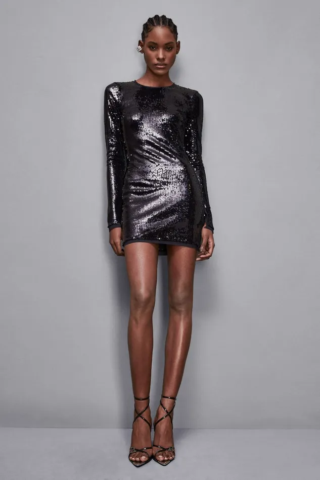 Patrizia Pepe Dresses Sequin Dress Blue 8211 Women