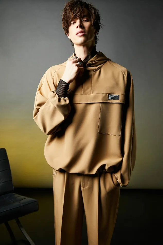 Patrizia Pepe Jackets Over Hooded Sweatshirt Beige 8211 Men
