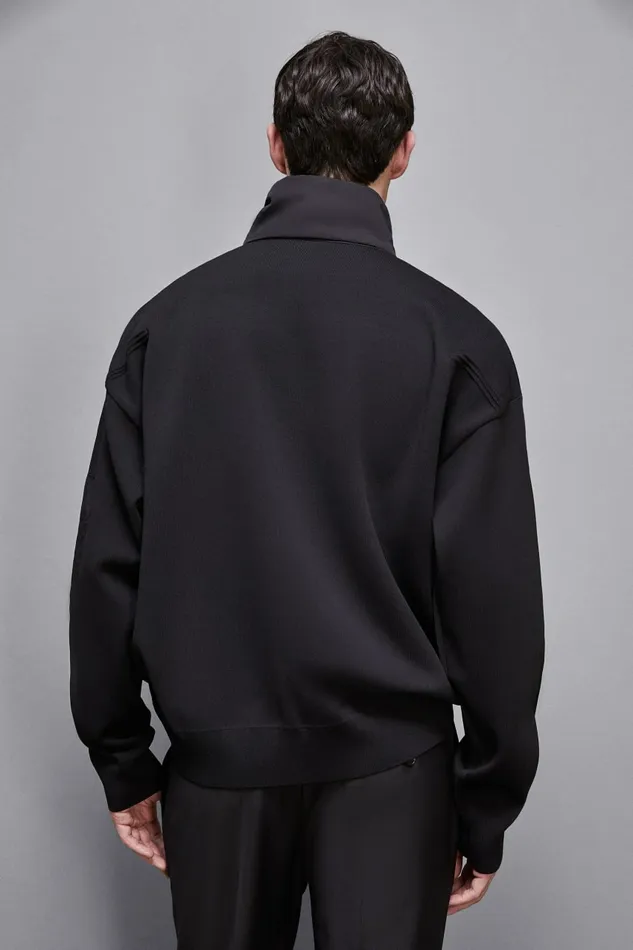 Patrizia Pepe Knitwear Sweater With Nylon Inserts Black 8211 Men